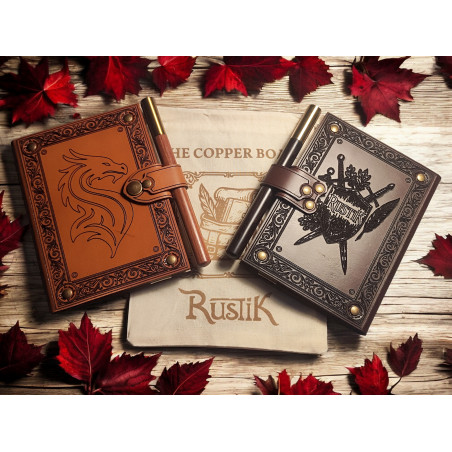 [SUR MESURE] Carnet d'aventurier en cuir